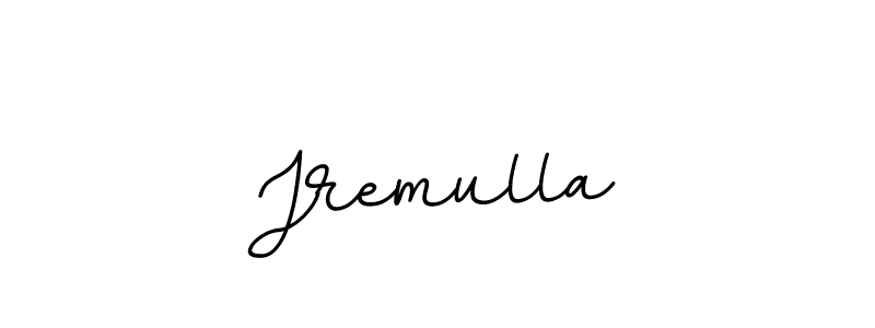 Use a signature maker to create a handwritten signature online. With this signature software, you can design (BallpointsItalic-DORy9) your own signature for name Jremulla. Jremulla signature style 11 images and pictures png