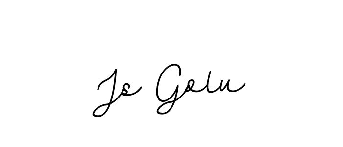 You should practise on your own different ways (BallpointsItalic-DORy9) to write your name (Js Golu) in signature. don't let someone else do it for you. Js Golu signature style 11 images and pictures png