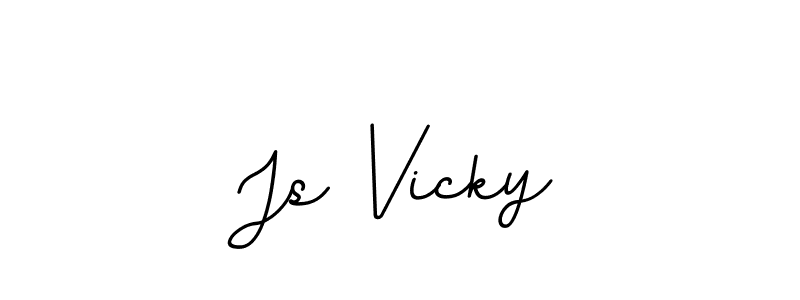 Create a beautiful signature design for name Js Vicky. With this signature (BallpointsItalic-DORy9) fonts, you can make a handwritten signature for free. Js Vicky signature style 11 images and pictures png