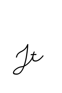 Make a beautiful signature design for name Jt. With this signature (BallpointsItalic-DORy9) style, you can create a handwritten signature for free. Jt signature style 11 images and pictures png