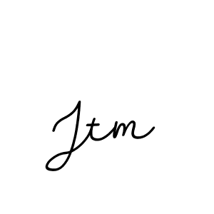 Make a beautiful signature design for name Jtm. With this signature (BallpointsItalic-DORy9) style, you can create a handwritten signature for free. Jtm signature style 11 images and pictures png