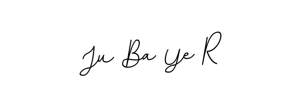 Design your own signature with our free online signature maker. With this signature software, you can create a handwritten (BallpointsItalic-DORy9) signature for name Ju Ba Ye R. Ju Ba Ye R signature style 11 images and pictures png