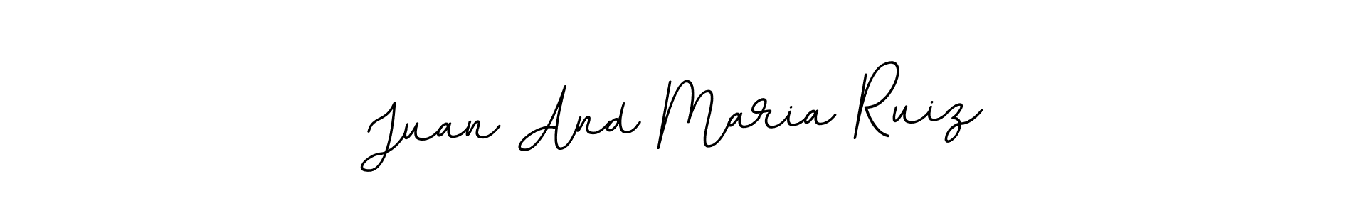 Use a signature maker to create a handwritten signature online. With this signature software, you can design (BallpointsItalic-DORy9) your own signature for name Juan And Maria Ruiz. Juan And Maria Ruiz signature style 11 images and pictures png