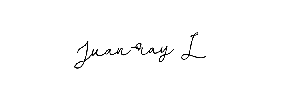 if you are searching for the best signature style for your name Juan-ray L. so please give up your signature search. here we have designed multiple signature styles  using BallpointsItalic-DORy9. Juan-ray L signature style 11 images and pictures png