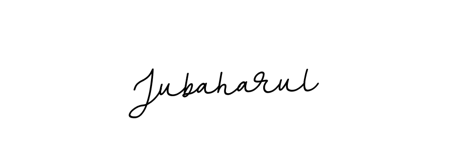 How to make Jubaharul name signature. Use BallpointsItalic-DORy9 style for creating short signs online. This is the latest handwritten sign. Jubaharul signature style 11 images and pictures png