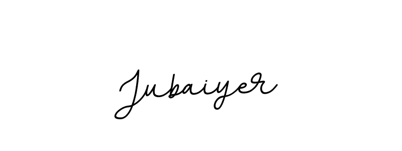 How to make Jubaiyer name signature. Use BallpointsItalic-DORy9 style for creating short signs online. This is the latest handwritten sign. Jubaiyer signature style 11 images and pictures png
