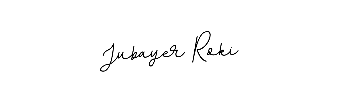 Create a beautiful signature design for name Jubayer Roki. With this signature (BallpointsItalic-DORy9) fonts, you can make a handwritten signature for free. Jubayer Roki signature style 11 images and pictures png