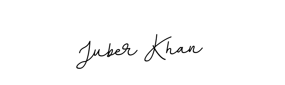 Use a signature maker to create a handwritten signature online. With this signature software, you can design (BallpointsItalic-DORy9) your own signature for name Juber Khan. Juber Khan signature style 11 images and pictures png