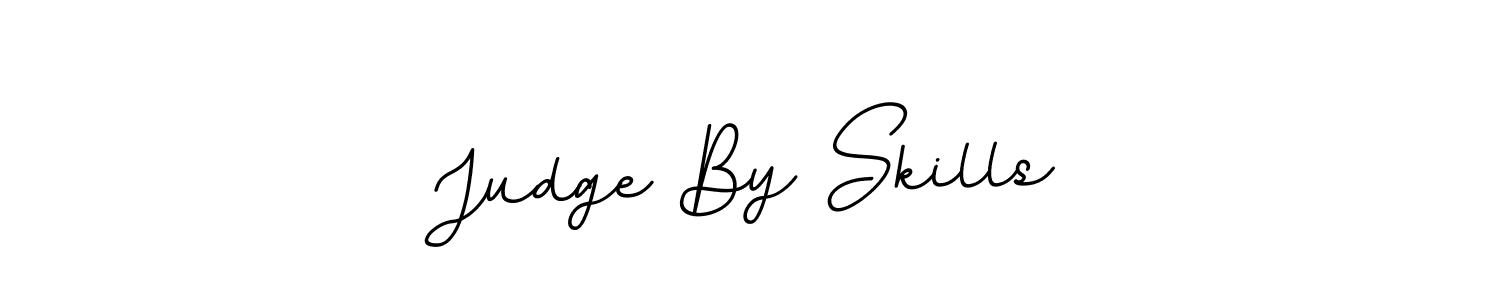 Similarly BallpointsItalic-DORy9 is the best handwritten signature design. Signature creator online .You can use it as an online autograph creator for name Judge By Skills. Judge By Skills signature style 11 images and pictures png