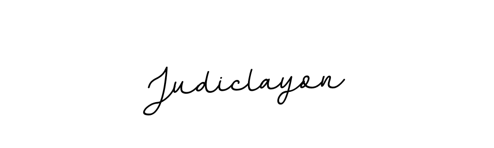 How to make Judiclayon name signature. Use BallpointsItalic-DORy9 style for creating short signs online. This is the latest handwritten sign. Judiclayon signature style 11 images and pictures png