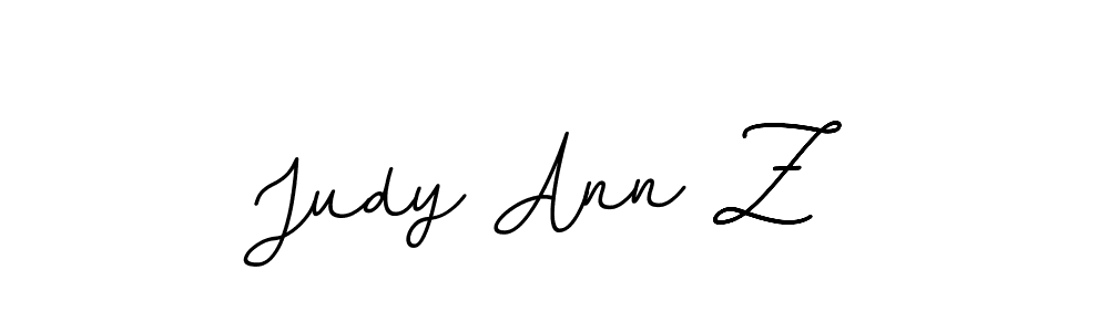 Judy Ann Z stylish signature style. Best Handwritten Sign (BallpointsItalic-DORy9) for my name. Handwritten Signature Collection Ideas for my name Judy Ann Z. Judy Ann Z signature style 11 images and pictures png