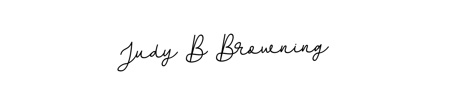 Judy B Browning stylish signature style. Best Handwritten Sign (BallpointsItalic-DORy9) for my name. Handwritten Signature Collection Ideas for my name Judy B Browning. Judy B Browning signature style 11 images and pictures png