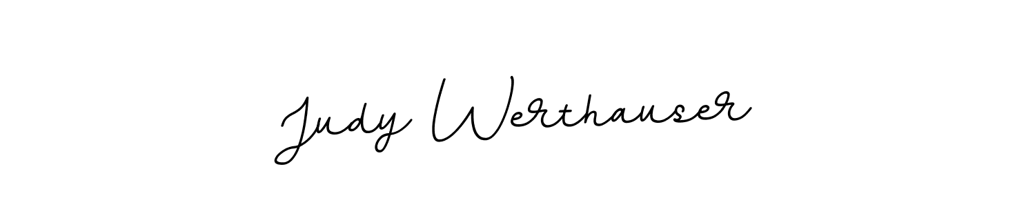 Design your own signature with our free online signature maker. With this signature software, you can create a handwritten (BallpointsItalic-DORy9) signature for name Judy Werthauser. Judy Werthauser signature style 11 images and pictures png