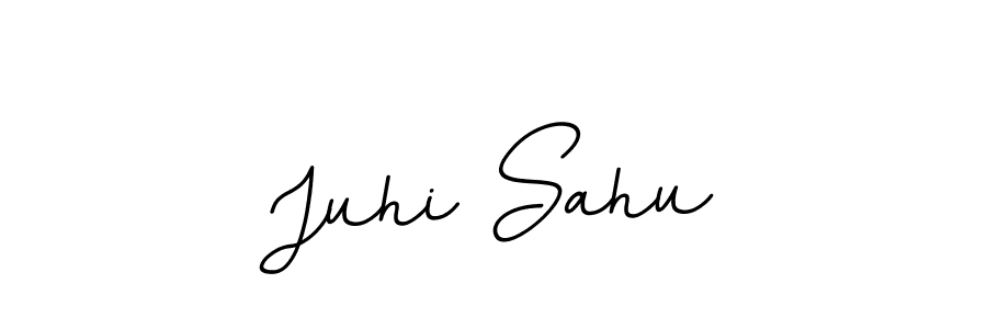 Create a beautiful signature design for name Juhi Sahu. With this signature (BallpointsItalic-DORy9) fonts, you can make a handwritten signature for free. Juhi Sahu signature style 11 images and pictures png