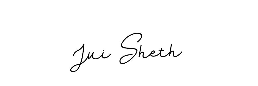 Use a signature maker to create a handwritten signature online. With this signature software, you can design (BallpointsItalic-DORy9) your own signature for name Jui Sheth. Jui Sheth signature style 11 images and pictures png