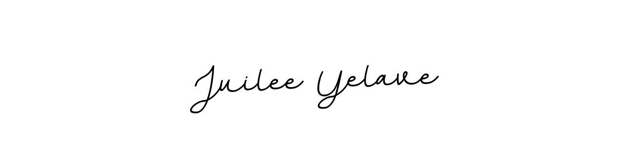 Create a beautiful signature design for name Juilee Yelave. With this signature (BallpointsItalic-DORy9) fonts, you can make a handwritten signature for free. Juilee Yelave signature style 11 images and pictures png