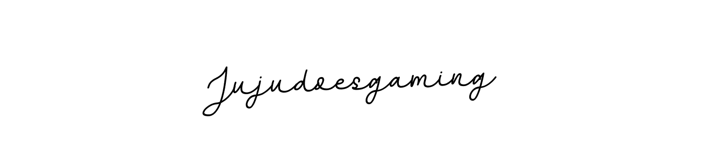 You should practise on your own different ways (BallpointsItalic-DORy9) to write your name (Jujudoesgaming) in signature. don't let someone else do it for you. Jujudoesgaming signature style 11 images and pictures png