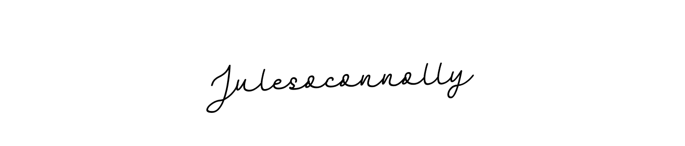 How to make Julesoconnolly name signature. Use BallpointsItalic-DORy9 style for creating short signs online. This is the latest handwritten sign. Julesoconnolly signature style 11 images and pictures png