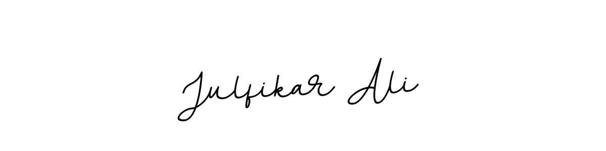 How to make Julfikar Ali name signature. Use BallpointsItalic-DORy9 style for creating short signs online. This is the latest handwritten sign. Julfikar Ali signature style 11 images and pictures png