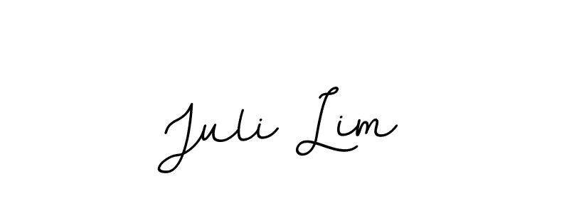 Juli Lim stylish signature style. Best Handwritten Sign (BallpointsItalic-DORy9) for my name. Handwritten Signature Collection Ideas for my name Juli Lim. Juli Lim signature style 11 images and pictures png