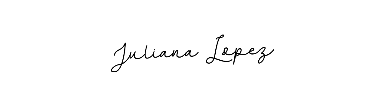 You should practise on your own different ways (BallpointsItalic-DORy9) to write your name (Juliana Lopez) in signature. don't let someone else do it for you. Juliana Lopez signature style 11 images and pictures png