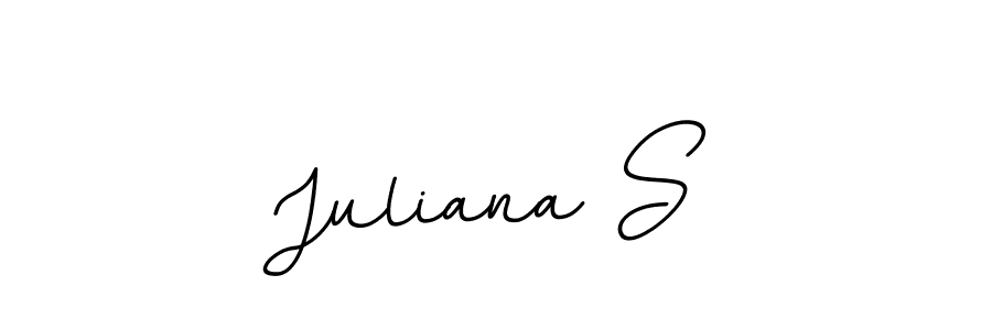 Make a beautiful signature design for name Juliana S. With this signature (BallpointsItalic-DORy9) style, you can create a handwritten signature for free. Juliana S signature style 11 images and pictures png