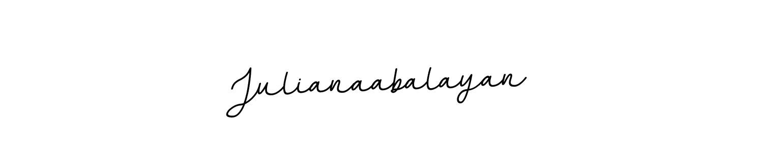 It looks lik you need a new signature style for name Julianaabalayan. Design unique handwritten (BallpointsItalic-DORy9) signature with our free signature maker in just a few clicks. Julianaabalayan signature style 11 images and pictures png