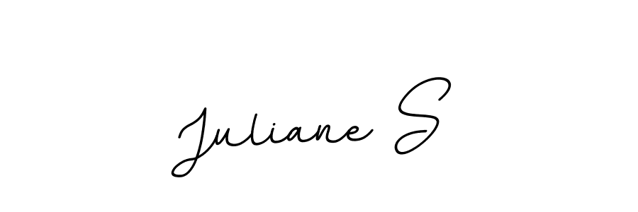 This is the best signature style for the Juliane S name. Also you like these signature font (BallpointsItalic-DORy9). Mix name signature. Juliane S signature style 11 images and pictures png