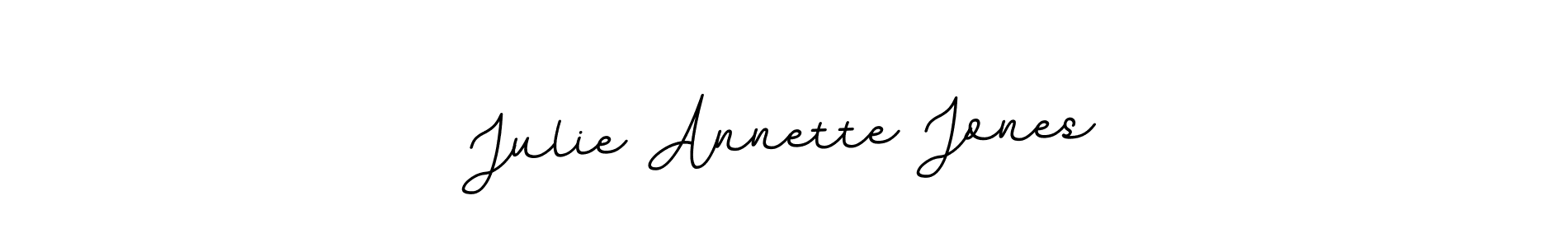 You should practise on your own different ways (BallpointsItalic-DORy9) to write your name (Julie Annette Jones) in signature. don't let someone else do it for you. Julie Annette Jones signature style 11 images and pictures png