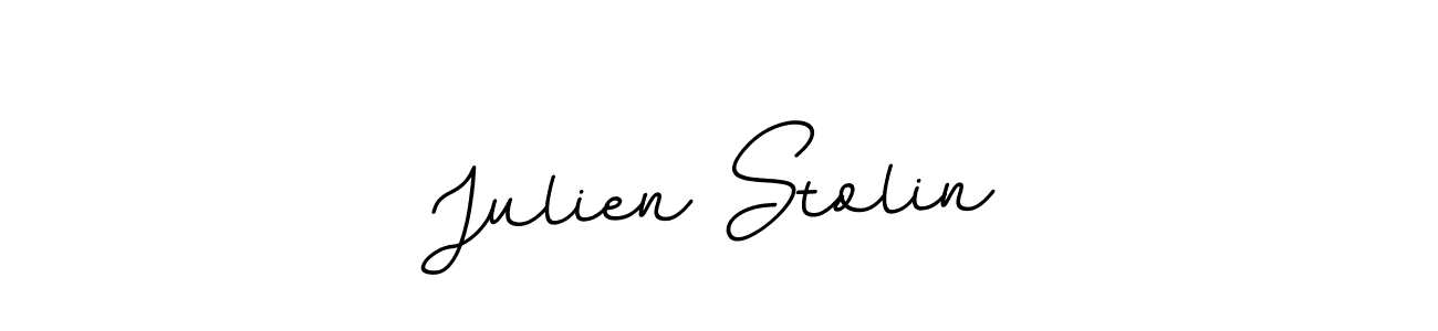 The best way (BallpointsItalic-DORy9) to make a short signature is to pick only two or three words in your name. The name Julien Stolin include a total of six letters. For converting this name. Julien Stolin signature style 11 images and pictures png