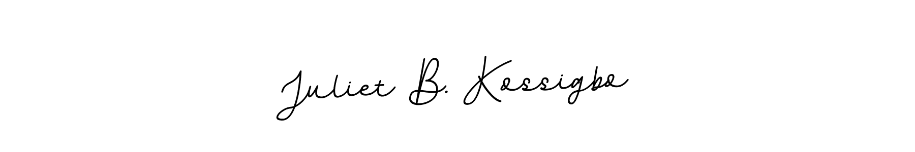 Check out images of Autograph of Juliet B. Kossigbo name. Actor Juliet B. Kossigbo Signature Style. BallpointsItalic-DORy9 is a professional sign style online. Juliet B. Kossigbo signature style 11 images and pictures png