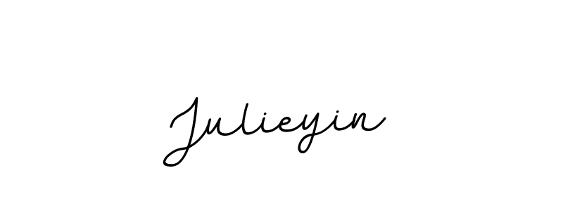 Use a signature maker to create a handwritten signature online. With this signature software, you can design (BallpointsItalic-DORy9) your own signature for name Julieyin. Julieyin signature style 11 images and pictures png