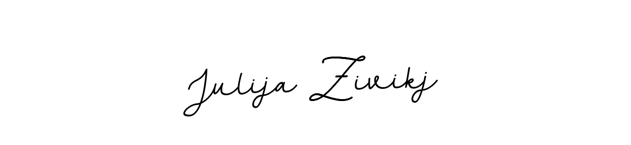 Make a beautiful signature design for name Julija Zivikj. With this signature (BallpointsItalic-DORy9) style, you can create a handwritten signature for free. Julija Zivikj signature style 11 images and pictures png