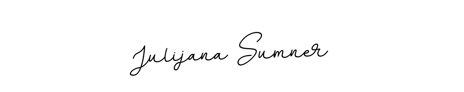 It looks lik you need a new signature style for name Julijana Sumner. Design unique handwritten (BallpointsItalic-DORy9) signature with our free signature maker in just a few clicks. Julijana Sumner signature style 11 images and pictures png