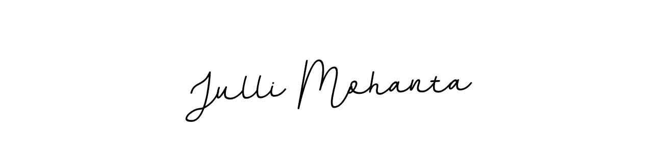 BallpointsItalic-DORy9 is a professional signature style that is perfect for those who want to add a touch of class to their signature. It is also a great choice for those who want to make their signature more unique. Get Julli Mohanta name to fancy signature for free. Julli Mohanta signature style 11 images and pictures png