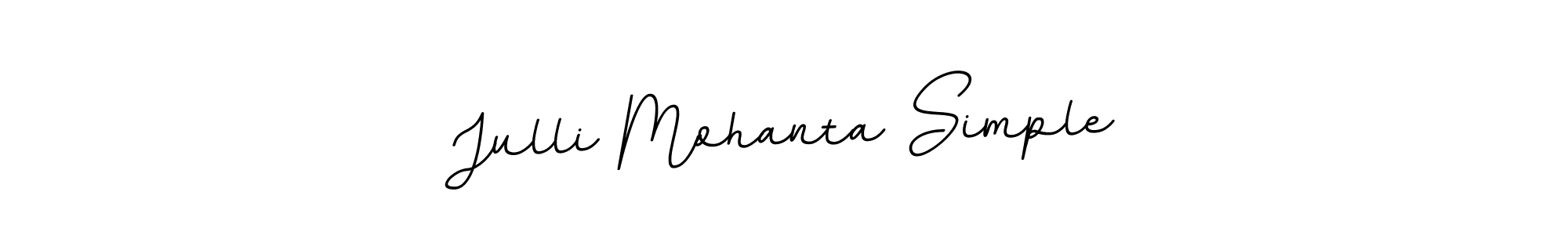 Also You can easily find your signature by using the search form. We will create Julli Mohanta Simple name handwritten signature images for you free of cost using BallpointsItalic-DORy9 sign style. Julli Mohanta Simple signature style 11 images and pictures png