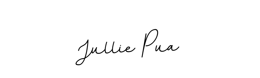 Jullie Pua stylish signature style. Best Handwritten Sign (BallpointsItalic-DORy9) for my name. Handwritten Signature Collection Ideas for my name Jullie Pua. Jullie Pua signature style 11 images and pictures png