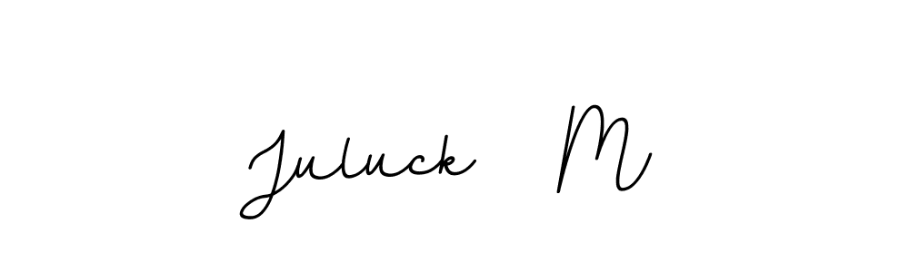 It looks lik you need a new signature style for name Juluck   M. Design unique handwritten (BallpointsItalic-DORy9) signature with our free signature maker in just a few clicks. Juluck   M signature style 11 images and pictures png