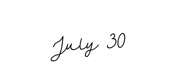 Design your own signature with our free online signature maker. With this signature software, you can create a handwritten (BallpointsItalic-DORy9) signature for name July 30. July 30 signature style 11 images and pictures png