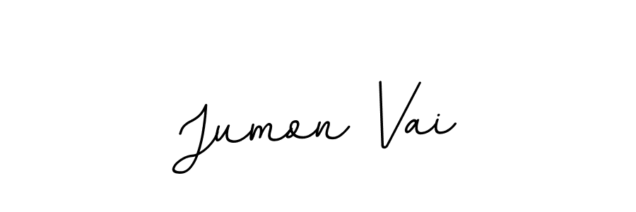 Check out images of Autograph of Jumon Vai name. Actor Jumon Vai Signature Style. BallpointsItalic-DORy9 is a professional sign style online. Jumon Vai signature style 11 images and pictures png