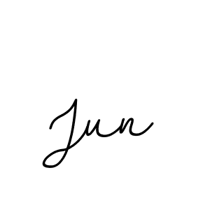Create a beautiful signature design for name Jun. With this signature (BallpointsItalic-DORy9) fonts, you can make a handwritten signature for free. Jun signature style 11 images and pictures png