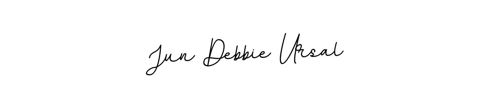 You can use this online signature creator to create a handwritten signature for the name Jun Debbie Ursal. This is the best online autograph maker. Jun Debbie Ursal signature style 11 images and pictures png