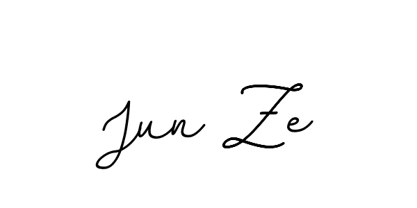 Design your own signature with our free online signature maker. With this signature software, you can create a handwritten (BallpointsItalic-DORy9) signature for name Jun Ze. Jun Ze signature style 11 images and pictures png
