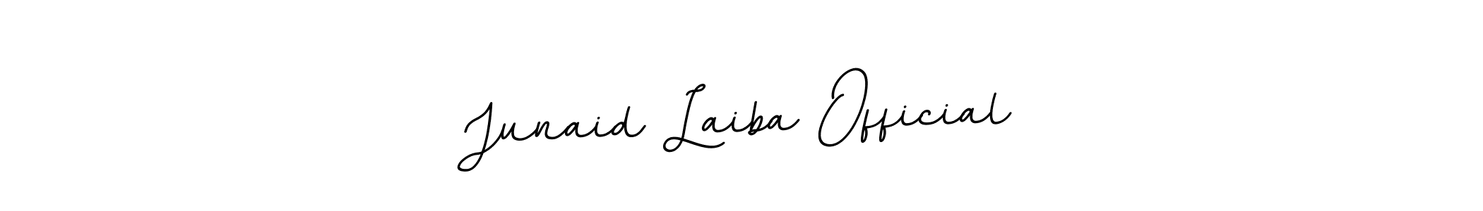 Create a beautiful signature design for name Junaid Laiba Official. With this signature (BallpointsItalic-DORy9) fonts, you can make a handwritten signature for free. Junaid Laiba Official signature style 11 images and pictures png