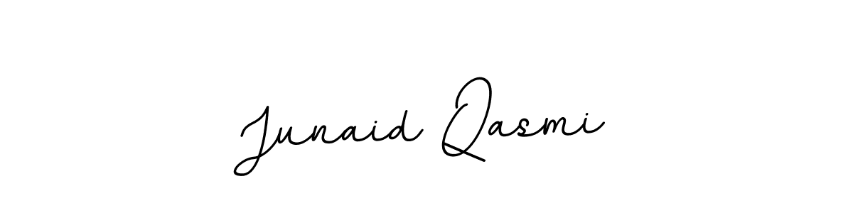 Create a beautiful signature design for name Junaid Qasmi. With this signature (BallpointsItalic-DORy9) fonts, you can make a handwritten signature for free. Junaid Qasmi signature style 11 images and pictures png