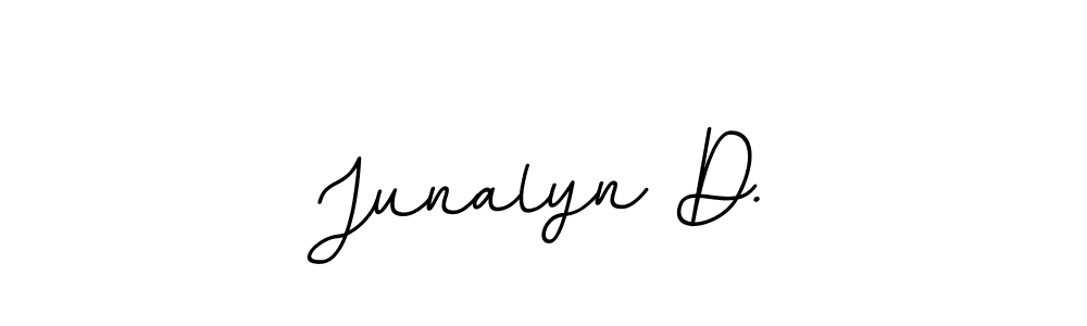 This is the best signature style for the Junalyn D. name. Also you like these signature font (BallpointsItalic-DORy9). Mix name signature. Junalyn D. signature style 11 images and pictures png