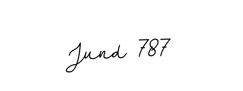 Make a beautiful signature design for name Jund 787. With this signature (BallpointsItalic-DORy9) style, you can create a handwritten signature for free. Jund 787 signature style 11 images and pictures png