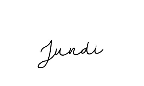 Design your own signature with our free online signature maker. With this signature software, you can create a handwritten (BallpointsItalic-DORy9) signature for name Jundi. Jundi signature style 11 images and pictures png