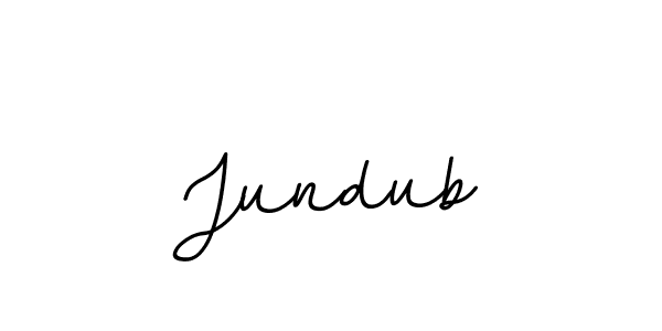 Use a signature maker to create a handwritten signature online. With this signature software, you can design (BallpointsItalic-DORy9) your own signature for name Jundub. Jundub signature style 11 images and pictures png