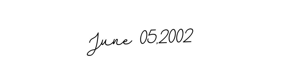 Design your own signature with our free online signature maker. With this signature software, you can create a handwritten (BallpointsItalic-DORy9) signature for name June 05,2002. June 05,2002 signature style 11 images and pictures png